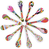 French Bull - Melamine Salad Servers - Salad Tongs - Serving Utensils - Mosaic (One Pair)