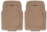 Motor Trend 4pc Gray Car Floor Mats Set Rubber Tortoise Liners w/ Cargo for Auto SUV Trucks