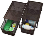 Simple Houseware Stackable Cabinet Basket Drawer Organizer, Bronze