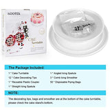 Kootek All-In-One Cake Decorating Supplies with Revolving Cake Turntable, 12 Cake Decorating Tips, 2 Icing Spatula, 3 Icing Smoother, 50 Disposable Pastry Bags and 1 Coupler Frosting Tool Baking Set