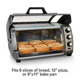 Hamilton Beach 31123D Easy Reach Toaster Oven, Silver