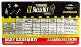 2x4basics 90192MI Custom Shed Kit with Peak Roof