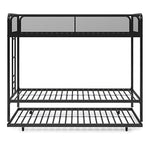 DHP 4299019 Triple Black Metal Bunk Bed Frame, Twin Size,