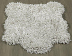 Ottomanson Flokati Collection Faux Sheepskin Lambskin Design Shag Rug, 2'X3', Dark Grey