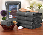 Utopia Towels Premium Bath Towels (Pack of 4, 27 x 54 inches) 100% Ring-Spun Cotton Towel Set (Grey)