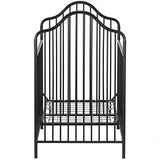 Little Seeds Rowan Valley Lanley Metal Crib and Changing Table Set, Black