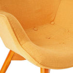 Christopher Knight Home Acantha Mid Century Modern Retro Contour Chair with Footstool, Muted Yellow