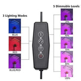 Povida Dual Head Plant Light, LED grow lights for indoor plants, 3/9/12 H Timer, 9 Dimmable Levels, 3 Switch Modes, 20W 40 LED, 360 Degree Adjustable Gooseneck Lights & Free Adapter, Red/Blue Spectrum