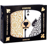 Copag Bridge Size Regular Index 1546 Playing Cards (Black Gold Setup)