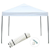 Sunnyglade 10'x10' Pop-up Canopy Tent Commercial Instant Tents Market Stall Portable Shade Instant Folding Canopy with Roller Bag (Blue and White)