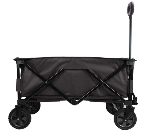 Patio Watcher Collapsible Wagon Folding Wagon Utility Wagon Cart Heavy Duty Camping Sports Wagon,Gray