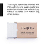 TWING Premium Acrylic Photo Frame - 5x7 inches Magnet Photo Frame -Double Sied Thick Desktop Frames (5 Pack)