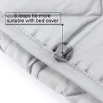 Weighted Heavy Blanket Adult Kids | 15 lbs for 100-150 lbs Individual | 60"x 80" | Queen Size | Premium Cotton | Grey