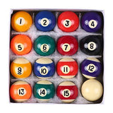 Godyluck 25MM / 38MM Children Billiards Table Balls Set Resin Small Pool Cue Balls Full Set