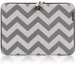 Runetz - MacBook Pro 15 inch Sleeve Hard Laptop Sleeve 15.4 inch Sleeve Notebook Computer Bag Protective Case Cover with Zipper - Chevron Gray