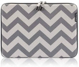 Runetz - MacBook Pro 15 inch Sleeve Hard Laptop Sleeve 15.4 inch Sleeve Notebook Computer Bag Protective Case Cover with Zipper - Chevron Gray