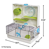 MidWest Homes for Pets Hamster Cage | Awesome Arcade Hamster Home | 18.11" x 11.61" x 21.26"