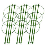 Sunnyglade Plant Support Cages 18 Inches Plant Cages with 3 Adjustable Rings, Pack of 3 (18")