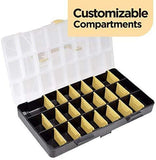 Deluxe Hardware Assortment Kit with Professional"No Mix" Case (1,300 Piece, 60 Sizes, Nuts, Bolts, Washers & Screws)