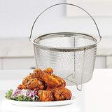 Emeril Lagasse Pressure AirFryer Replacement Basket Steam and Air Fryer Basket, Non-Stick Air Fryer Accessories & Parts Stainless Steel Emeril Everyday (6 Quart)