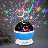 Kingtoys Moon Star Projector,Baby Night Lights， Romantic LED Night Light, 360-degree Rotating 4 LED Bulbs,Suitable for Parties, Children's bedrooms or to be Christmas Gifts.