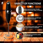 Bean Envy Electric Milk Frother Handheld, Perfect For The Best Latte, Whip Foamer, includes Stainless Steel Stand