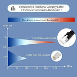 Lovicool Cat 6 Ethernet Patch Cable 100 ft Black, 4-Pair UTP Flat Networking Patch LAN Cable Ethernet Cords Network Wire Speed up to 250MHz with RJ45 Connectors 30m