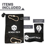 Nordic Pace Waterproof  Tree Swing & Hammock Hanging Kit Straps with 2 Extra Strong 5 ft Straps, 2 Heavy Duty Snap Carabiners,  Fast & Easy Swing Hanger Installation