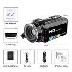 Video Camera Camcorder AiTechny HD 1080P 24.0MP Digital Camera 3.0 inch LCD 270 Degrees Rotatable Screen 16X Digital Zoom Camera Recorder 2 Batteries