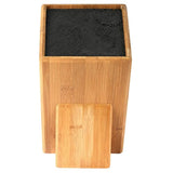 Mantello XL Universal Bamboo Wood Knife Block Storage Holder Organizer