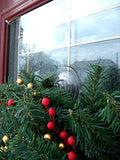 Holiday Joy - 4 Wreath Holders - World's Strongest All Purpose Giant Suction Cups - Perfect Wreath Hangers