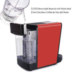 CHULUX Coffee Maker,Single Serve Pods & Ground Coffee with Detachable Reservoir,Auto Shut Off Function,Red