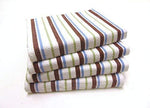 COTTON CRAFT - 12 Pack - Twill Stripe Kitchen Towel - Multi- 100% Cotton - Oversized 16x28 - Modern Clean Striped Pattern