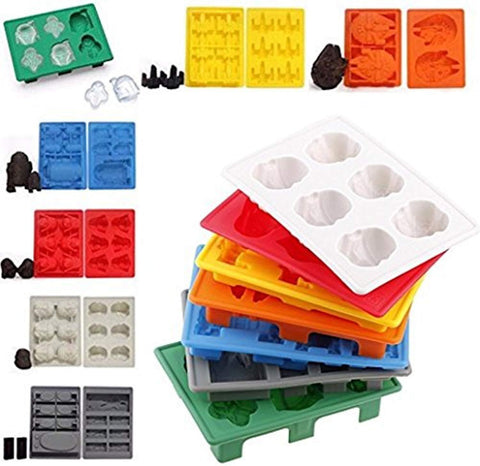 Set of 7 Star Wars Silicone Ice Cube Trays