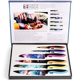Cosmos Kitchen Knife Set in Gift Box - Unique Gifts For Men and For Women - 6-Piece Colorful Cooking Chef Knives Set