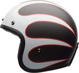 Bell Custom 500 Carbon Open-Face Motorcycle Helmet (Ace Cafe Tonup Black/White, X-Large)