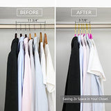 MIZGI Premium Velvet Hangers (Pack of 50) Heavyduty - Non Slip - Velvet Suit Hangers Pink - Gold Hooks,Space Saving Clothes Hangers (Pink) …
