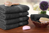 Utopia Towels Premium Bath Towels (Pack of 4, 27 x 54) 100% Ring-Spun Cotton Towel Set for Hotel and Spa, Maximum Softness and Highly Absorbent (Grey)