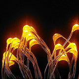 HAHOME Waterproof Fairy String Lights,33Ft 100 LEDs Indoor and Outdoor Starry Lights with Power Supply for Christmas Halloween Wedding and Party Decoration,Yellow