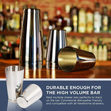 Boston Shaker: Professional Stainless Steel Cocktail Shaker Set, including 18oz Unweighted & 28oz Weighted Shaker Tins by Top Shelf Bar Supply