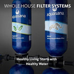 Aquasana Whole House Well Water Filter System w/ UV Purifier & Salt-Free Descaler - Filters Sediment & 97% Of Chlorine - Carbon & KDF Home Water Filtration - 500,000 Gl