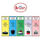 Dr Brush Drill Brush Attachment Cleaning Kit Set All Purpose Power Scrubber Wire Cup for Bathroom, Auto,Toilet, Kitchen, Grout, Deck, Carpet, Shower, Tub, Grill,Tile, Wheels Stiff Medium, (Pack of 6)