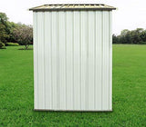 CrownLand outdoor storage shed 4x7 FT tool house garden backyard with roof green white