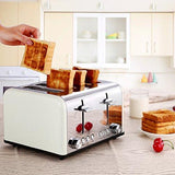 2 Slice Toaster, CUSIBOX Extra Wide Slots Stainless Steel Toaster with 7 Bread Browning Settings, REHEAT/DEFROST/CANCEL Function, 750W