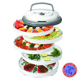 Nesco FD-75A Snackmaster Pro Food Dehydrator, White - MADE IN USA