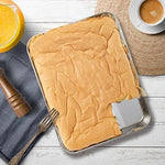 Bangder Baking Sheet Pan for Toaster Oven, Heavy Duty Stainless Steel Sheet Pan Easily Wipes Clean! Mirror Finish, Dishwasher Safe, 10 X 8 inch, Set of 2