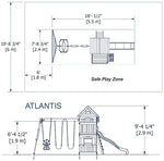 Backyard Discovery Atlantis All Cedar Wood Playset Swing Set