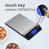 Food Scale Geryon Kitchen Cooking Scale, Multifunction & Electric, Food Weighing Used for Weed, Meat, Coffee, Baking -- Stainless Steel