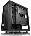 Fractal Design Meshify C - Compact Computer Case - High Performance Airflow/Cooling - 2X Fans Included - PSU Shroud - Modular Interior - Water-Cooling Ready - USB3.0 - Tempered Glass Light - Blackout