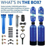 Aquasana Whole House Well Water Filter System w/ UV Purifier & Salt-Free Descaler - Filters Sediment & 97% Of Chlorine - Carbon & KDF Home Water Filtration - 500,000 Gl